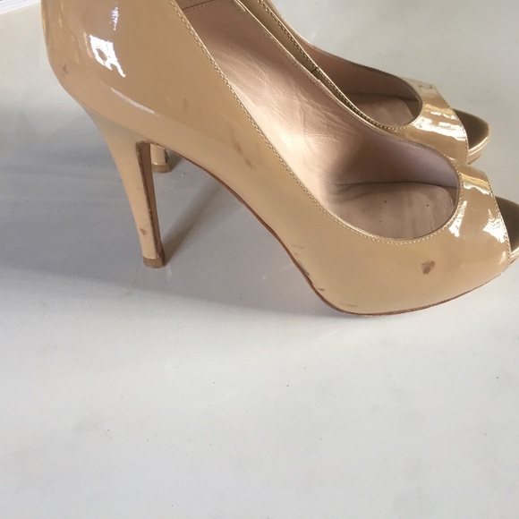 LK Bennett Nude Idina Platform PeepToe Court Heels - Picture 3 of 4